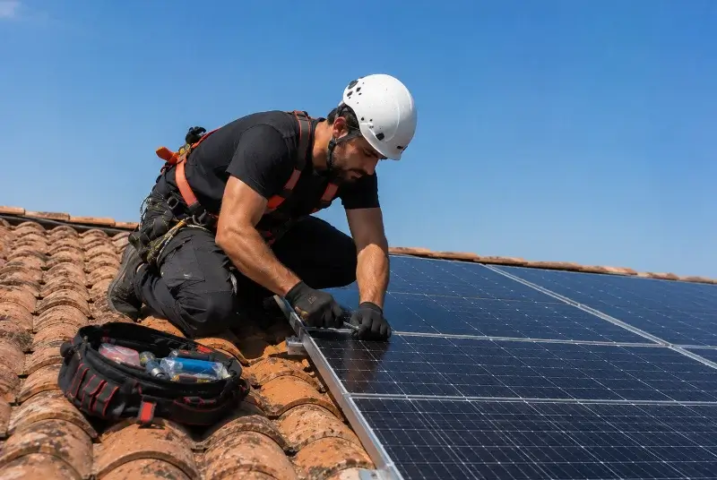 Maintenance et monitoring de panneaux solaires à Vallorcine