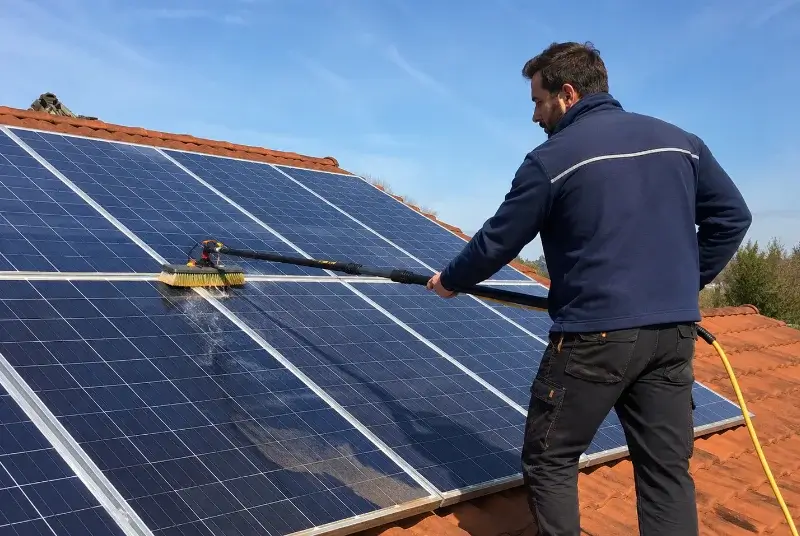 Nettoyage et entretien de panneaux solaires à Vallorcine